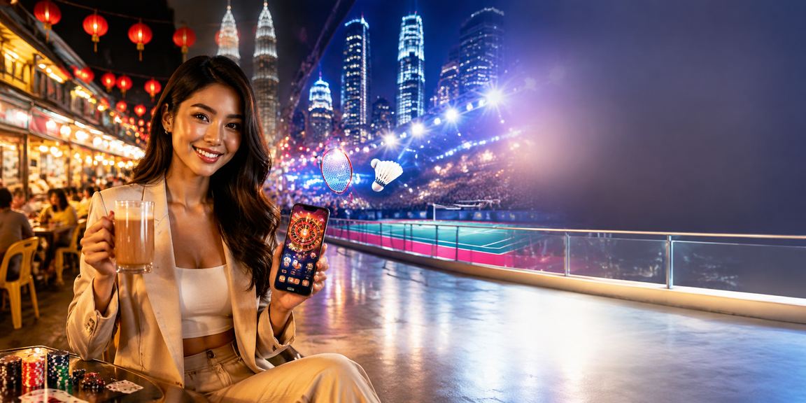 Aplikasi kasino langsung di telefon pintar dalam suasana Kuala Lumpur
