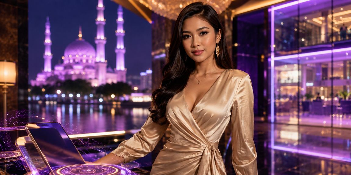 Pengguna mengakses platform 790 melalui telefon pintar di Putrajaya Malaysia